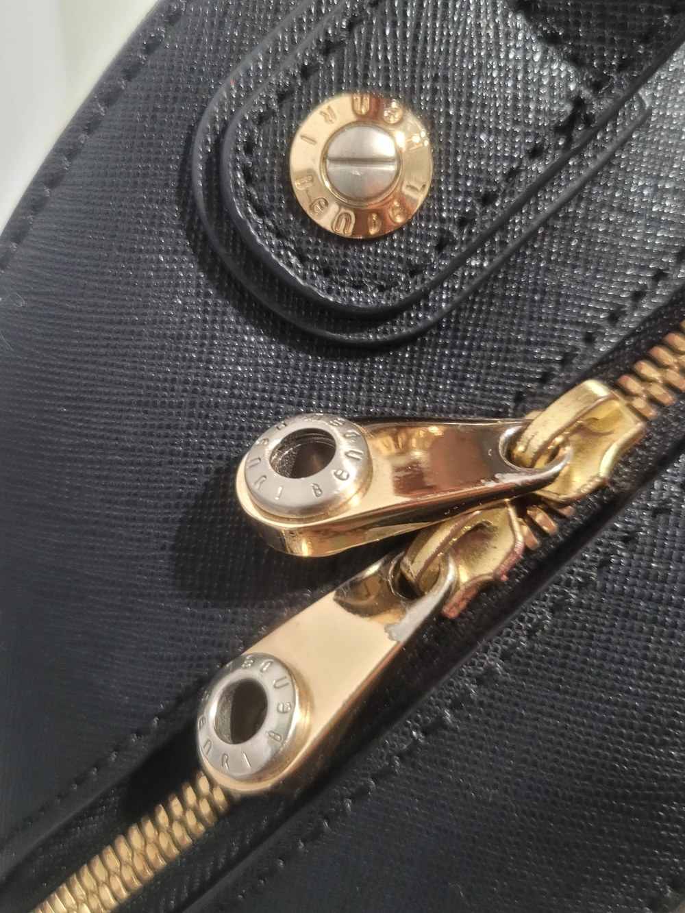 Henri Bendel($300 Retail) Black Leather Mini Backpack  Good Cond - Picture 11 of 17
